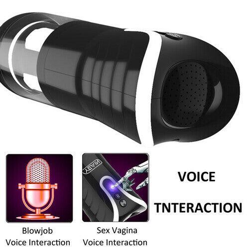 YEAIN Automatic Thrusting 4D Male Masturbator Masturbation Cup-Black - Sexdoll.Sex