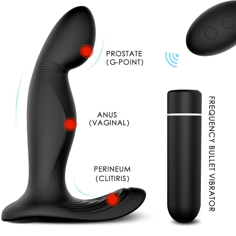 Zeus - Detachable Prostate Stimulator with Bullet Vibrator - Sexdoll.Sex